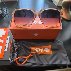 SPY Sunglasses with Bold beige Frame